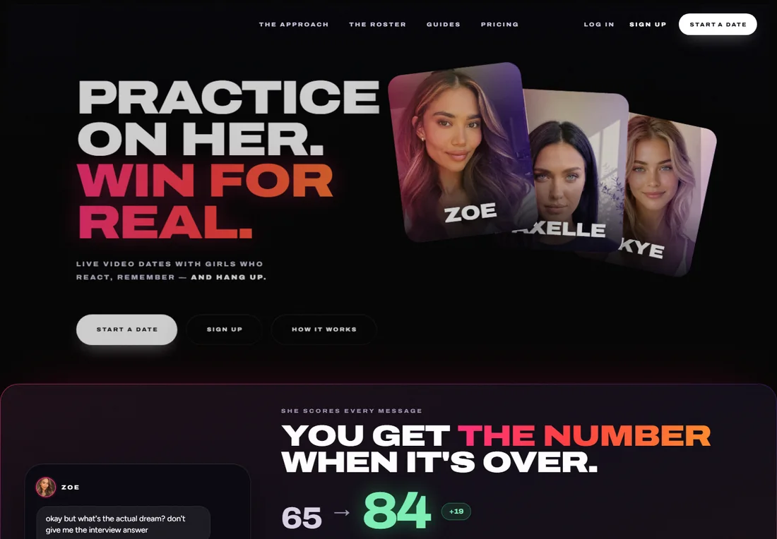 DATE ZERO: A direct, high-energy digital experience for practicing real connections through live video dates.